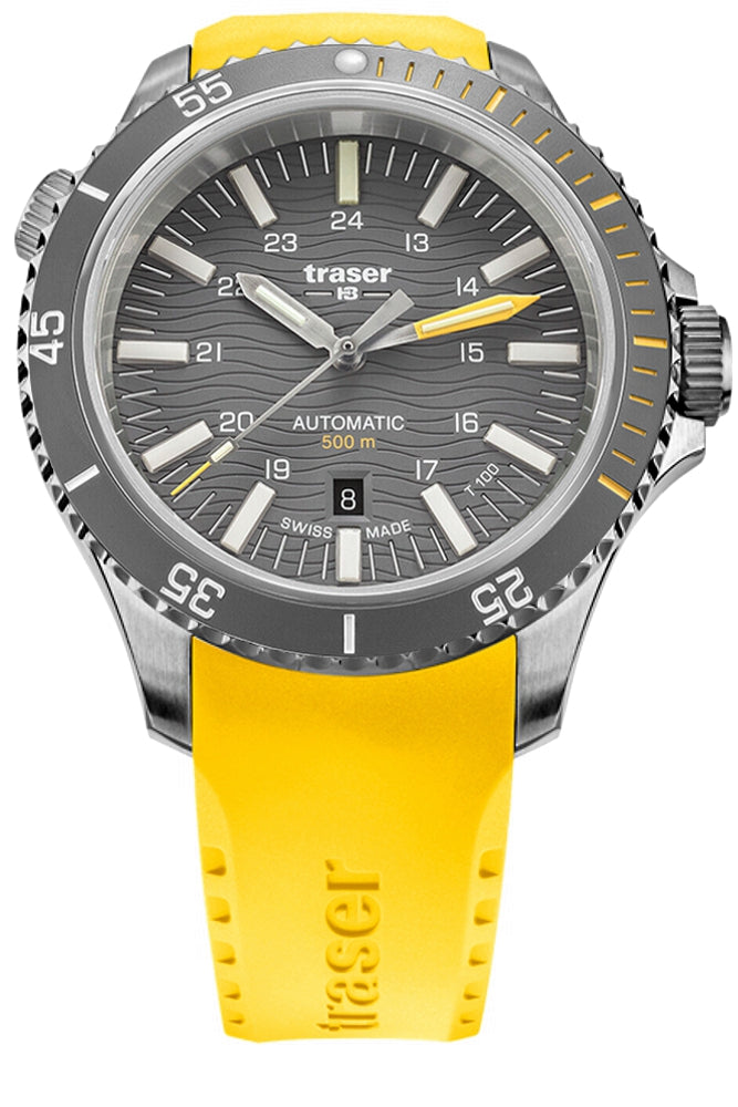 Traser P67 Diver Automatic T100 Tritium Gray with Yellow Dive