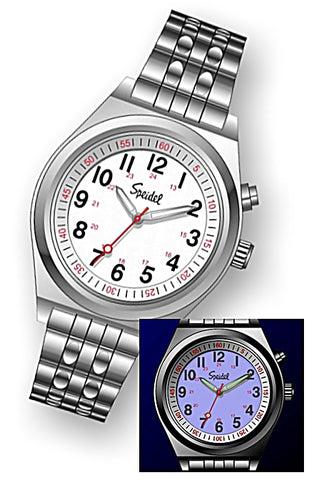 Speidel Women's Lighted Dial Watch, Push-Button Backlight, Twist-O-Flex Bracelet 60322600