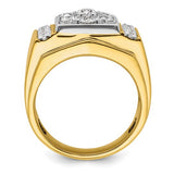 Men's 15 Diamond, 1.75 carat total weight, 14k Gold Ring by IB Goodman, B220080-4YWLG