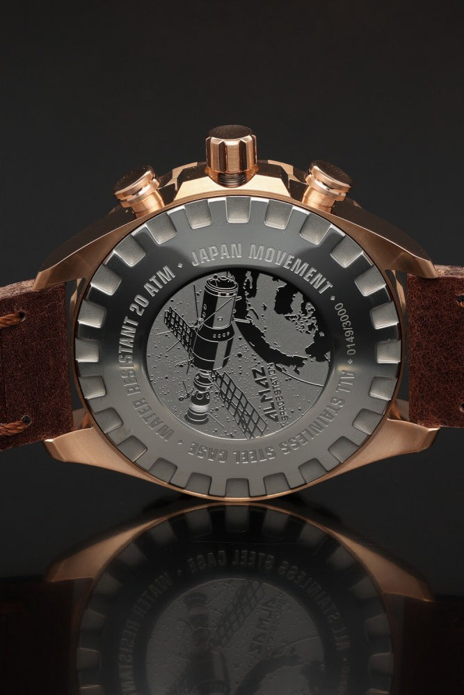 Vostok Europe Almaz Space Station Pilot's Watch, World Time, Alarm