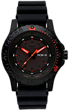 Traser Red Combat P66 Tritium Military Watch, Sapphire Crystal, Rubber Dive Strap, Model 104148