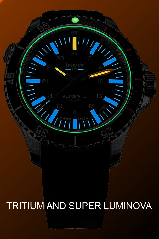 Traser P67 Diver Automatic T100 Tritium Gray - 110330 – Gem of the Day