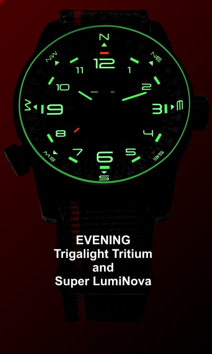 traser P68 Pathfinder Automatic Tritium Watch, Dark Green Dial