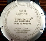 NEW! Traser P99 Q Tactical Black, Tritium Military, Dive Strap , 110723
