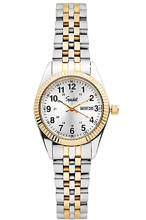 Speidel Vintage Ladies Watch Round White Dial Two-Tone Bracelet Women main image 3