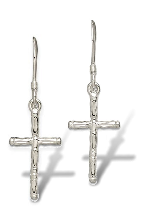 Sterling Silver Cross Earrings