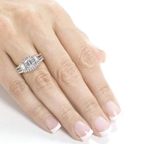 MODERN BRIDE Womens 1/2 CT. T.W. Mined White Diamond 14K Rose Gold Ring  Guard
