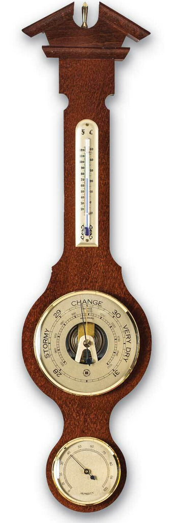 Wall thermometer, hygrometer and barometer