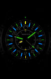 IsoBright MIL24, True 24 Hour Military and Pilot's Watch with T100 Tritium, ISO3011