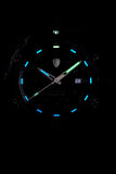Protek Dive 1000 Series, Blackout Style Professional Dive Watch, Tritium Illumination, Model 1001