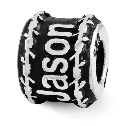 Personalized Sterling Silver Name Bead Charms, Fits all Popular Bracel Gem of the Day