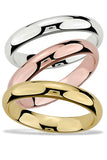 Classic 4mm Comfort Fit Wedding Bands in Rose, White or Yellow 14k Gold