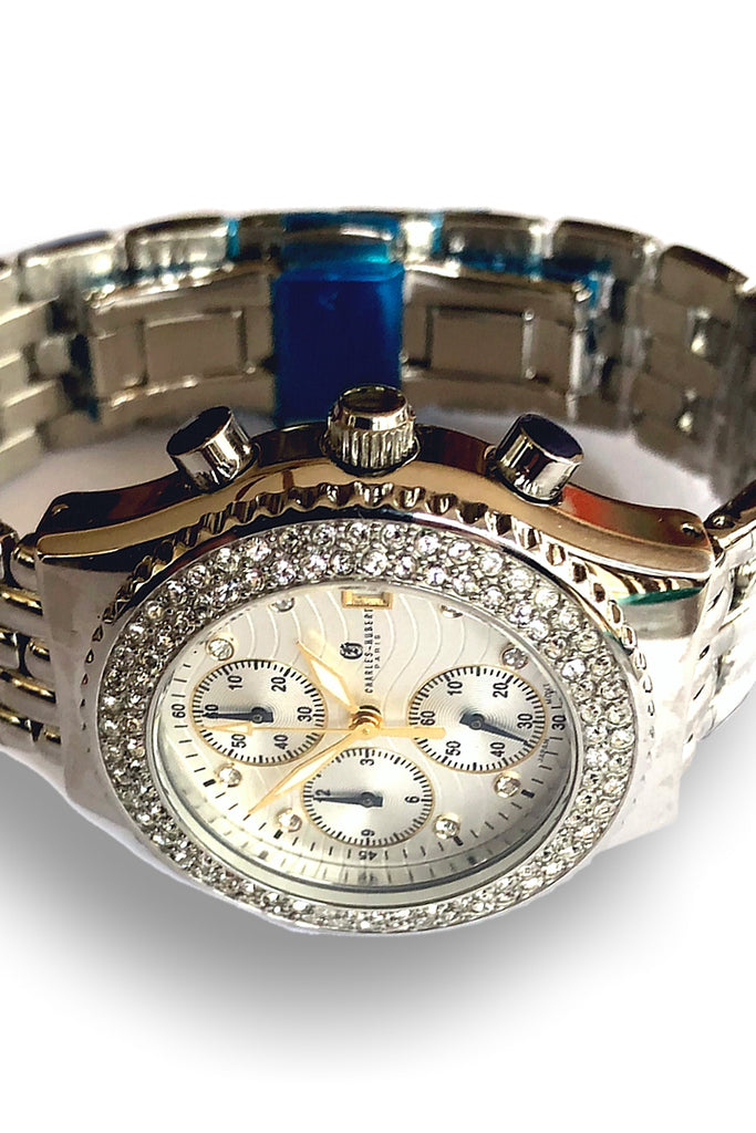 CLOSEOUT! Charles-Hubert Paris Crystal Women's Chronograph