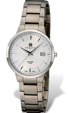 Charles-Hubert Paris Titanium Sapphire Men's Ultra Thin Watches, XWA5509, XWA5511