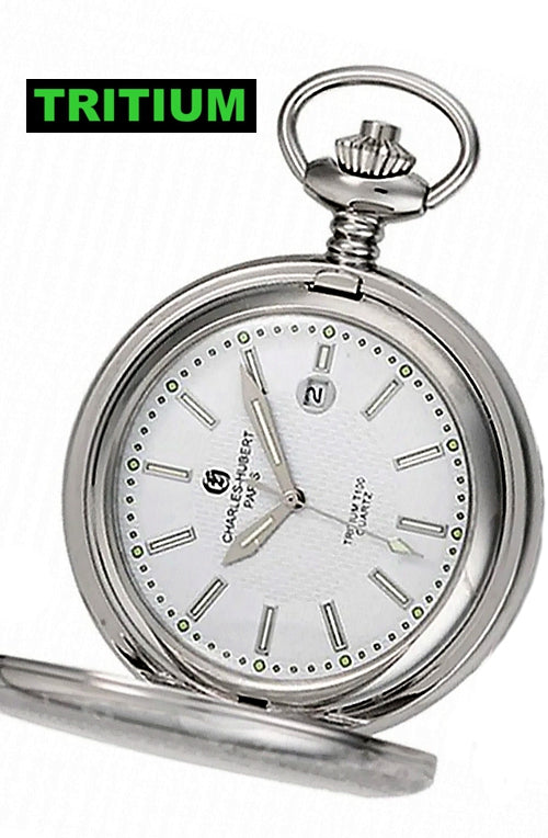 Charles-Hubert Paris T100 Tritium Pocket Watch, Hunter's Case with