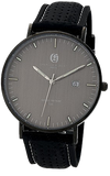 Charles-Hubert Paris Tritium Dress Watch, Dark Gray Dial, Black PVD Steel Case XWA6044
