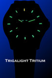 Traser P67 Officer Pro GunMetal Lime & Black Dial, Black Steel Bracelet, model 107869