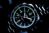 Traser P67 Super-Sub 500 Meter TRITIUM and Super-Luminova Dive Watch, Blue Dial, Rubber Dive Strap 109374