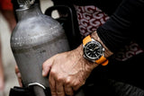 Traser P67 Diver Swiss Automatic, Tritium Illumination, Black Dial and Orange Rubber Dive Strap - 110323