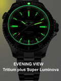 Traser P67 Diver Swiss Automatic, Tritium Illumination, Green Dial, Steel Dive Bracelet, #110328