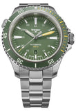 Traser P67 Diver Swiss Automatic, Tritium Illumination, Green Dial, Steel Dive Bracelet, #110328