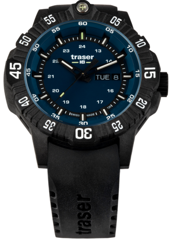 Traser P99 Q Tactical Military Watch, Blue Dial Day and Date Feature