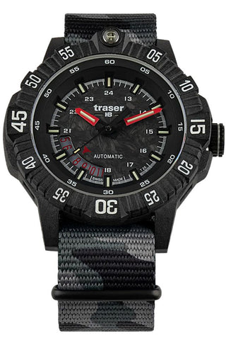 traser P99 A Tactical Carbon Swiss AUTOMATIC Tritium Military Watch 110960