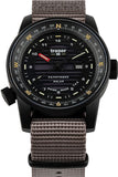 Traser SOLAR POWERED P68 Pathfinder Tritium Watch, Compass Bezel, Grey-Tan Nylon Strap 111400