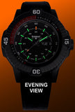 traser P99 Iris Tactical Watch, Super Powered Trigalight, Steel Case, Sapphire Crystal, Rubber Strap, Model 111461