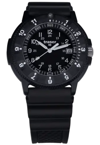 The Legendary traser P6500 Military Tritium Watch, Rubber Dive Strap, 11830