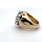 5 carats of Diamonds, Magnificent Men's 7 Diamond Cluster, 14K Gold