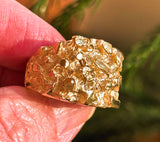 Men's Massive, Heavy Gold Nugget Ring, Our Finest Nugget Ring