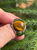 Men's Large, Heavy Tiger's Eye Ring from Chisel