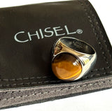 Men's Large, Heavy Tiger's Eye Ring from Chisel