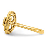 Women's Eastern Star Masonic Ring Diamond 14k Gold from IBGoodman