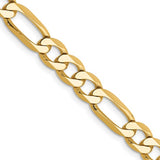 14k Solid Gold Figaro Chain, 6.25mm wide, 22 inches long
