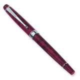 Charles Hubert-Paris Red Marbleized Finish Rollerball Pen with Chrome Accents, GM3234