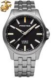 Protek PT3101BR – Titanium USMC Field Watch, 100M WR, Black Dial with Tritium T100 Illumination, Titanium Bracelet