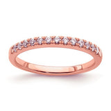 14k Rose Gold Diamond Halo, Cushion-cut Morganite Engagement Ring and Wedding Band
