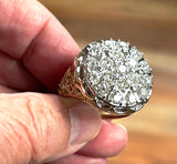 Exciting NEW Men's 2 carat t.w. Kentucky Cluster Diamond Ring