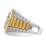 Men's Diamond President's Ring, 2 carat of Diamonds total weight, 14k Gold