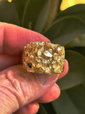 Men's Massive, Heavy Gold Nugget Ring, Our Finest Nugget Ring