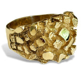Men's Massive, Heavy Gold Nugget Ring, Our Finest Nugget Ring