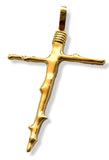 Nature's Cross, a Cross of Thorns, 14k or 18k Gold, Original Design by Seth K