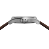 Protek PT3101 – Titanium USMC Field Watch, 100M WR, Black Dial with Tritium T100 Illumination, Leather Strap