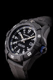 Protek PT1013 USMC – US Marine Corps Dive Watch, 300M WR, Black & Blue with Tritium Illumination, Rubber Strap