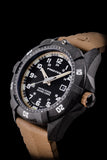 Protek PT1016D USMC – US Marine Corps Dive Watch, 300M WR, Black & Desert with Tritium Illumination, Desert Rubber Strap
