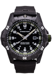 Protek PT1015 USMC – US Marine Corps Dive Watch, 300M WR, Black & Green with Tritium Illumination, Rubber Strap