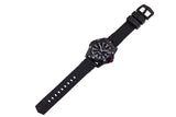 Protek PT1012 USMC – US Marine Corps Dive Watch, 300M WR, Black & Red with Tritium Illumination, Rubber Strap