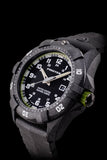Protek PT1015 USMC – US Marine Corps Dive Watch, 300M WR, Black & Green with Tritium Illumination, Rubber Strap
